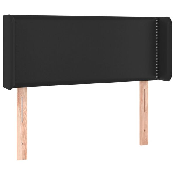 vidaXL S&auml;nggavel LED svart 103x16x78/88 cm konstl&auml;der