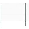 vidaXL Sexkantigt staket med stolpe 25 x 1,5 m PVC-belagda st&aring;l Gr&ouml;n