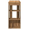 vidaXL Barbord med hyllor artisian-ek 102x50x103,5 cm konstruerat trä