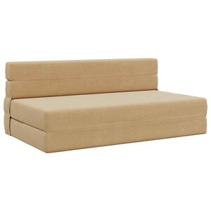 vidaXL F&auml;llbar Soffbed Gr&ouml;n gr&aring; 152 x 86,5 x 60 cm Tyg