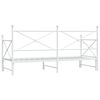 vidaXL Dagb&auml;dd med rull utan madrass vit 80x200 cm st&aring;l