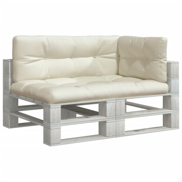 vidaXL Palldynor 3 st gr&auml;ddvit tyg