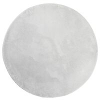 vidaXL Mjuk matta HUARTE med kort lugg tvättbar grå Ø 160 cm
