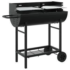 vidaXL Kolgrill 96,5 x 42,5 x 88,5 cm Svart