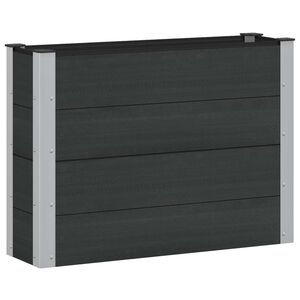 vidaXL Upph&ouml;jd odlingsl&aring;da Svart 100 x 30 x 72 cm