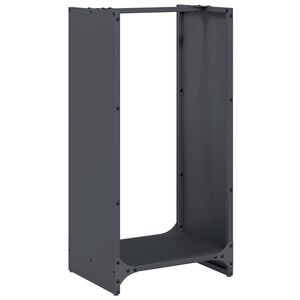 vidaXL Vedst&auml;ll antracit 40x30x80 cm kallvalsat st&aring;l
