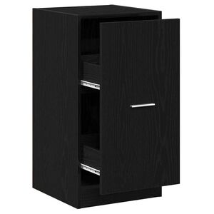vidaXL Apotekssk&aring;p Svart ek 40 x 41 x 77.5 cm Konstruerat tr&auml;