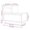 vidaXL Sängbord 2 st svart 60x34x51 cm massiv furu