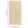 vidaXL L&aring;ng lugg ryamatta beige 100x200 cm 50 mm