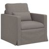 vidaXL Soffa 2 pcs Taupe 139 x 78 x 80 cm tyg