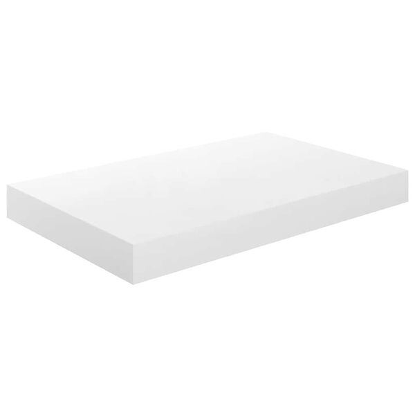 vidaXL Sv&auml;vande v&auml;gghylla vit h&ouml;gglans 40x23x3,8 cm MDF