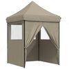 vidaXL Partyt&auml;lt Taupe 200 x 200 x 306 cm Oxford Tyg