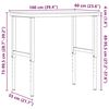 vidaXL Arbetsb&auml;nk 100x60x(73-99,5) cm massiv akacia rektangul&auml;r