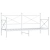 vidaXL Dagb&auml;dd utan madrass vit 90x200 cm st&aring;l