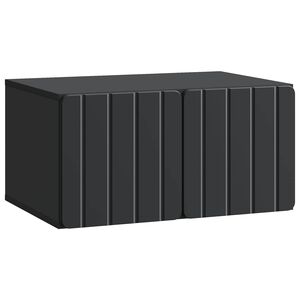 vidaXL V&auml;ggmonterad TV-b&auml;nk Svart 59,5 x 41 x 30 cm Konstruerat tr&auml;