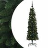 vidaXL Smal konstgjord julgran med julkulor 120 cm 150 LED-lampor