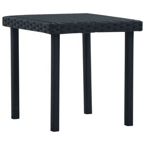vidaXL Tr&auml;dg&aring;rdsbord svart 40x40x40 cm konstrotting