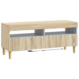 vidaXL LED TV-sk&aring;p ARNHEM 100 x 35 x 43 cm Sonoma-ek Konstruerat tr&auml;