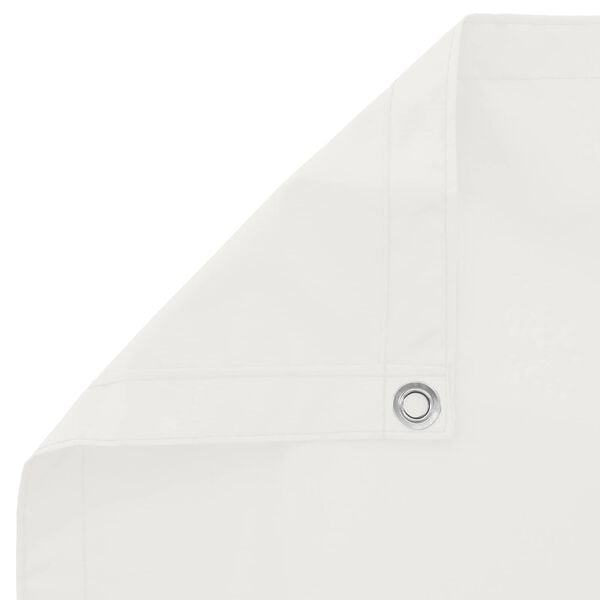 vidaXL Balkong Sk&auml;rm Vit 110 x 200 cm Oxford Tyg