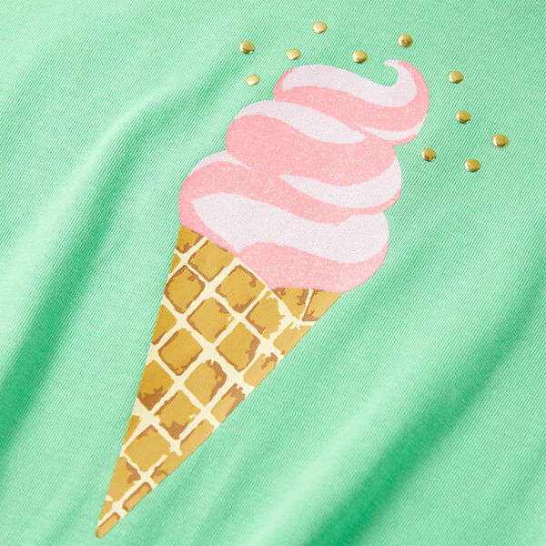T-shirt för barn ljusgrön 92