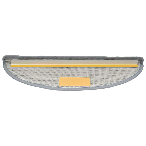 vidaXL Trappmattor 30 st 56x17x3 cm grå halvrunda