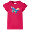 T-shirt f&ouml;r barn stark rosa 140