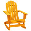 vidaXL Gungstol adirondack massivt grantr&auml; orange