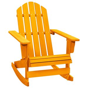vidaXL Gungstol adirondack massivt grantr&auml; orange