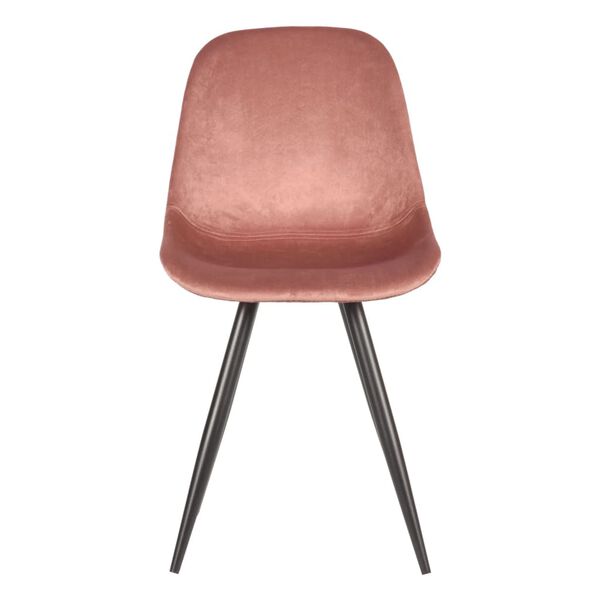 LABEL51 Matstol 2 st Capri 46x56x88 cm gammelrosa