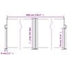 vidaXL Inf&auml;llbar sidomarkis gr&auml;ddvit 100x600 cm
