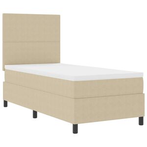 vidaXL B&auml;ddfj&auml;der Ljusgr&aring; och vit. 80 x 200 cm Kordread tyg
