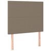 vidaXL S&auml;nggavel taupe 90x5x118/128 cm tyg