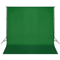 vidaXL Stativ och fotobakgrund 600x300 cm grön