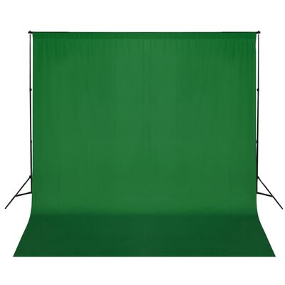vidaXL Stativ och fotobakgrund 600x300 cm grön