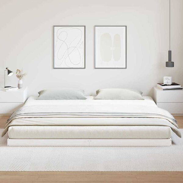 vidaXL S&auml;ngram Vit 213.5 x 104 x 9 cm Massiv furu