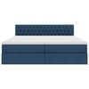 vidaXL F&ouml;rvaringss&auml;ng med madrass Bl&aring; 180 x 200 cm Konstl&auml;der