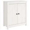 vidaXL Sk&auml;nk vit 70x35x80 cm massiv furu