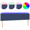 vidaXL S&auml;nggavel LED bl&aring; 200x5x78/88 cm tyg