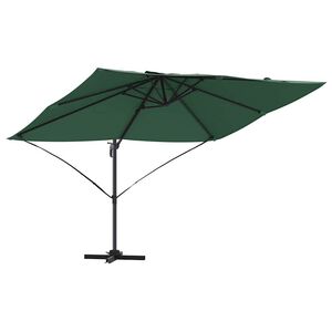 vidaXL Parasoll 351 x 250 x 260 cm Polyester och aluminium Gr&ouml;n