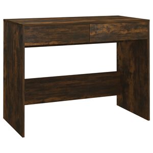 vidaXL Skrivbord r&ouml;kf&auml;rgad ek 101x50x76,5 cm konstruerat tr&auml;