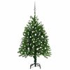 vidaXL Belyst plastgran med kulor 120 cm gr&ouml;n