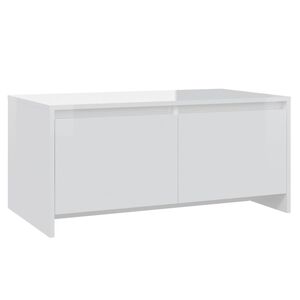 vidaXL Soffbord vit h&ouml;gglans 90x50x41,5 cm konstruerat tr&auml;