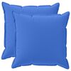 vidaXL Kudd&ouml;verdrag 2 st HOUTEN Kungsbl&aring; 60 x 60 cm Polyester