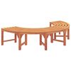 vidaXL Tr&auml;db&auml;nk 4 -Seater 210 x 80 x 45 cm Massiv Eukalyptus Tr&auml;