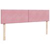 vidaXL Ottoman s&auml;ngram med madrasser rosa 200x200 cm sammet