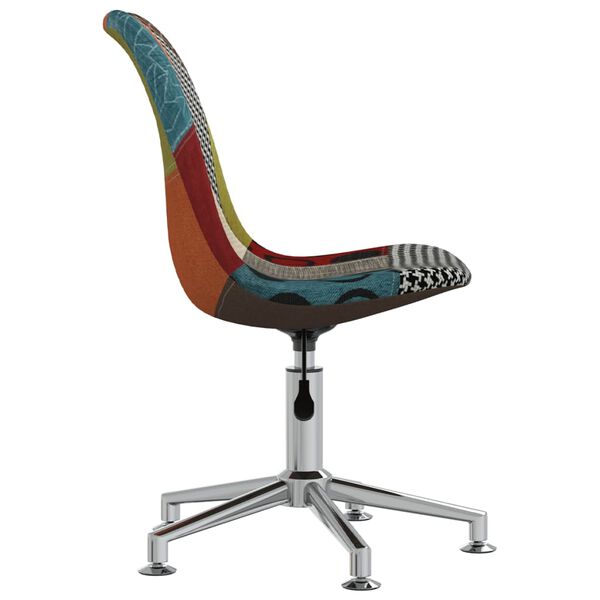 vidaXL Snurrbar matstol lappt&auml;cke tyg