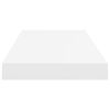 vidaXL Sv&auml;vande v&auml;gghyllor 2 st vit 60x23,5x3,8 cm MDF