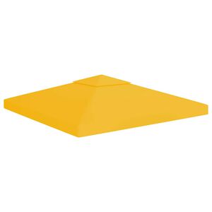 vidaXL Paviljongtak med ventilering 310 g/m&sup2; 3x3 m gul