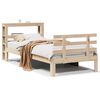 vidaXL S&auml;ngram med huvudgavel 75x190 cm massivt furu