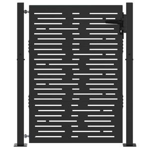 vidaXL Trädgårdsgrind 100x125 cm cortenstål fyrkantig design